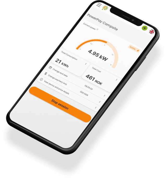 PowerPay app on iPhone